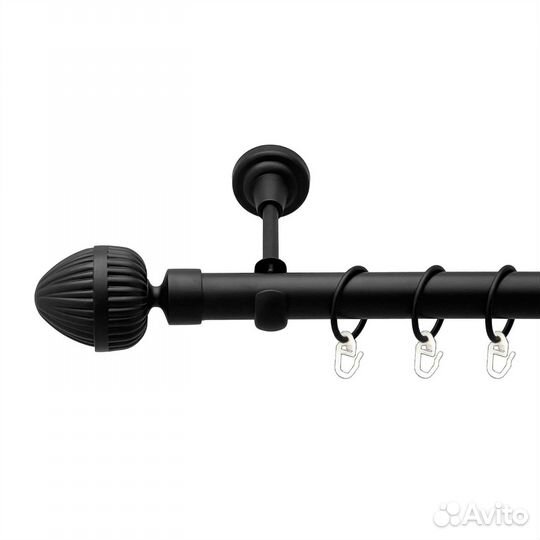 Металлические карнизы черный матовый