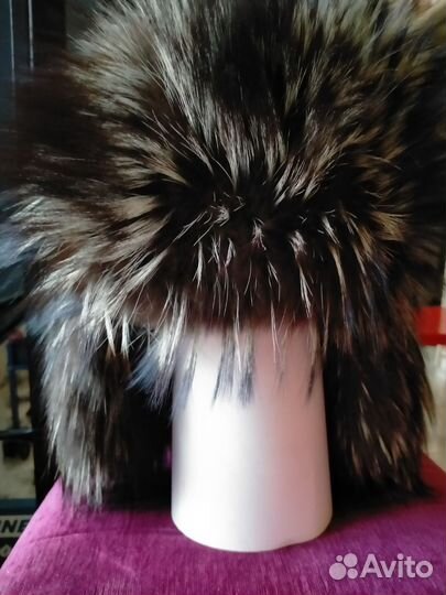 Шапка ушанка чернобурка 56-57 си
