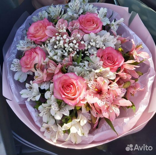 Живые цветы букеты