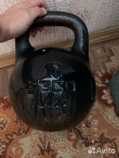Гиря 16 кг СССР