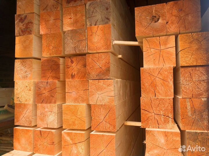 Брус 100х100х6000мм, 1-2сорт, опт