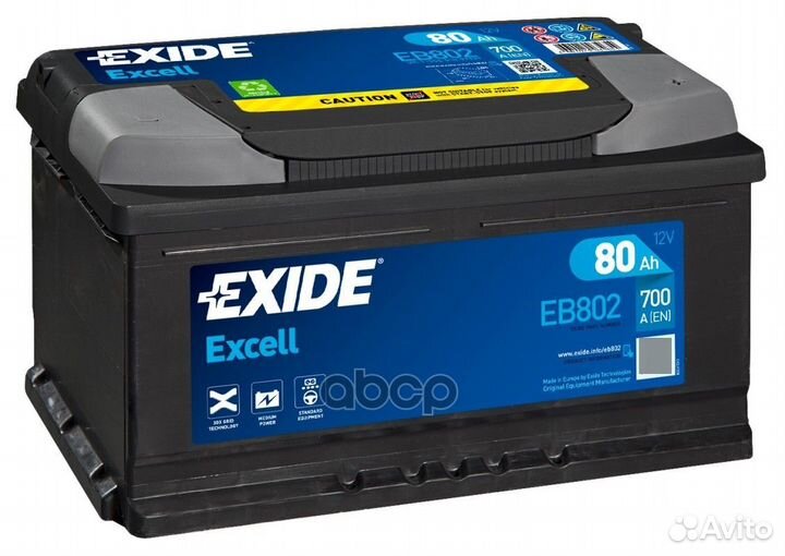 Аккумулятор EB802 exide