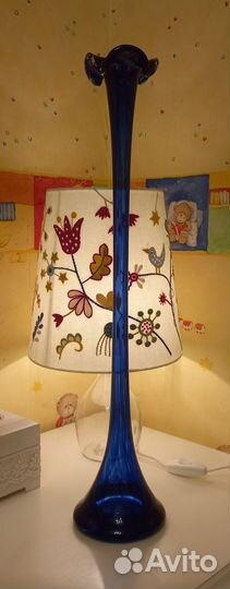 Ваза для цветов цветное стекло