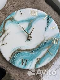 Изделия из эпоксидной смолы-фруктовницы, часы и тд