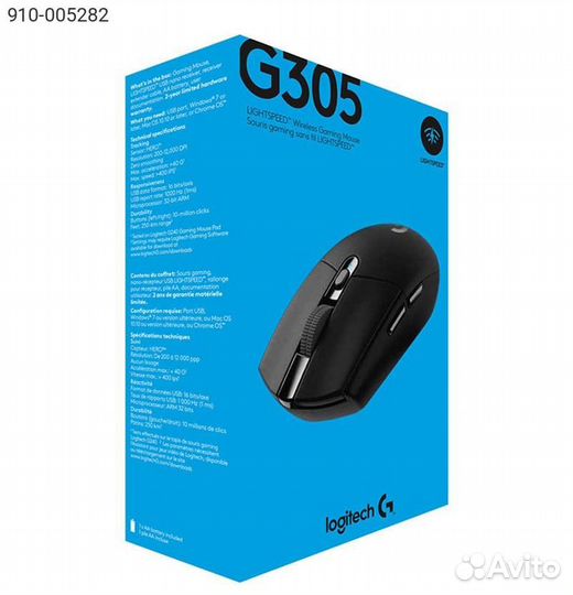 910-005282, Мышь Logitech G305 Lightspeed Беспрово