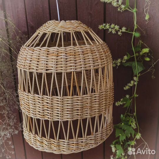 Абажур плетеный