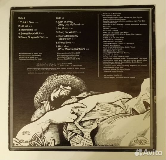 LP Brian Cadd – Moonshine/ Chelsea Records US 1974