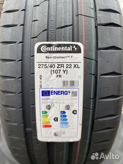 Continental ContiSportContact 7 315/35 R22 и 275/40 R22
