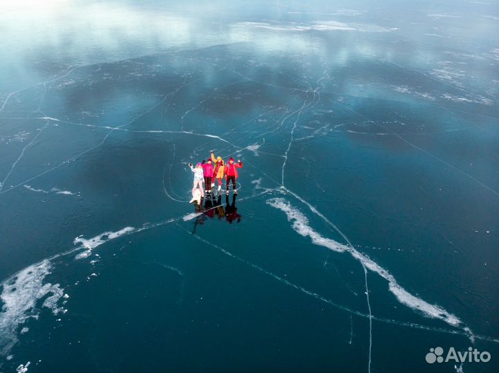 Экскурсия на Ольхон, лед Байкала, один день