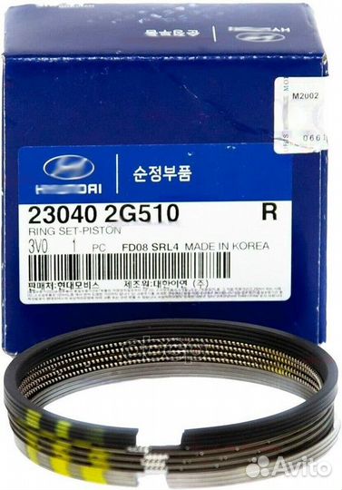 Комплект поршневых колец hyundai/KIA 230402G510