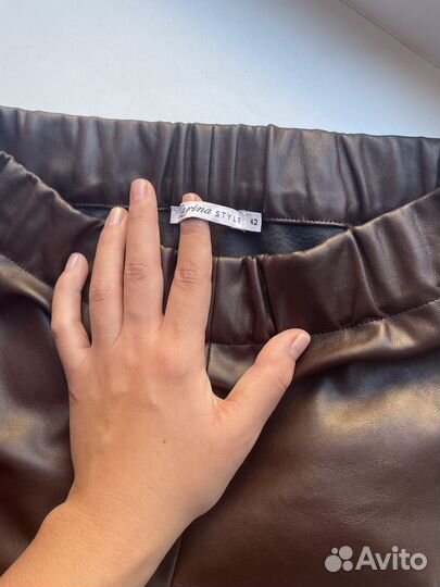 Брюки кожаные