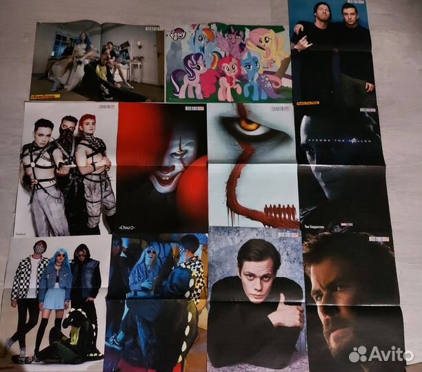 Плакаты постеры из журнала Все Звезды