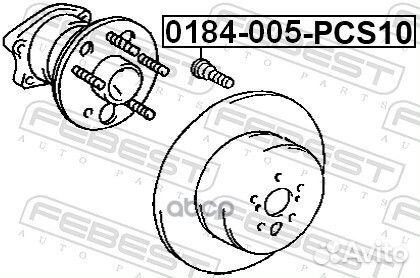 Шпилька колёсная toyota 0184-005-PCS10 Febest