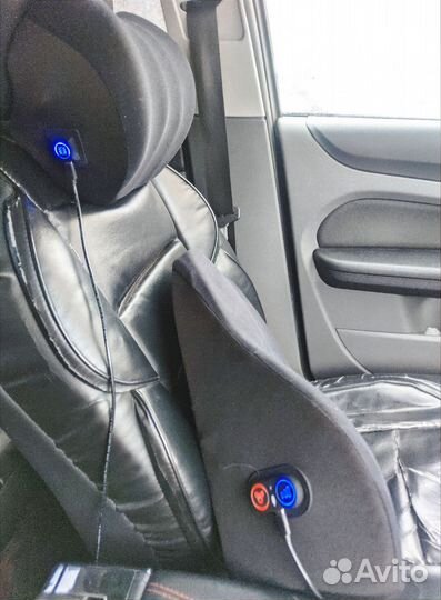 Массажер для шеи и спины в машину 2в1 Вибромассаж