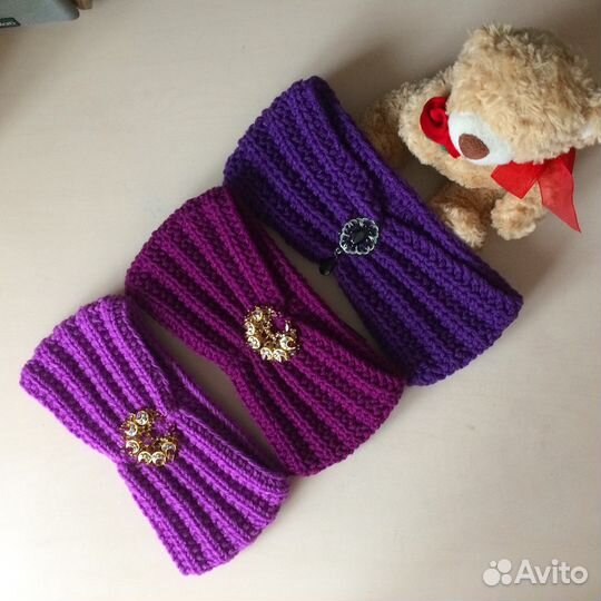 Повязка Чалма с брошкой