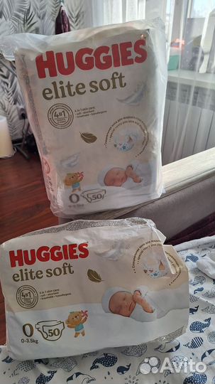 Подгузники huggies elite soft