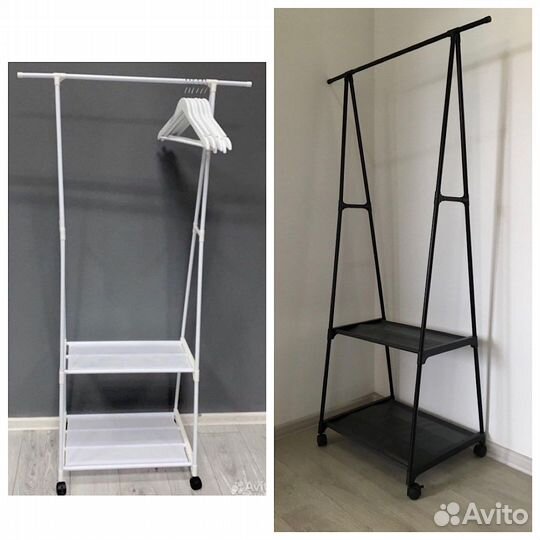 Вешалка напольная новая белая