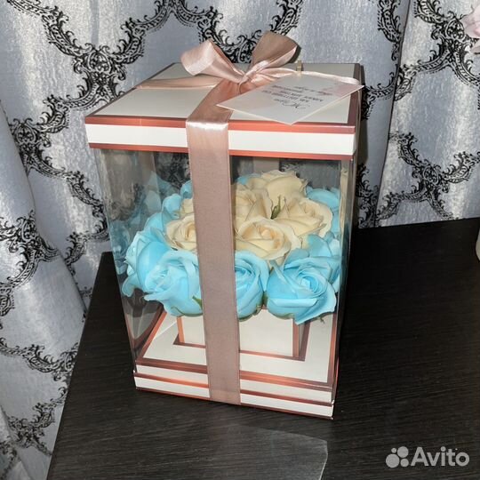 Букет из мыльных роз