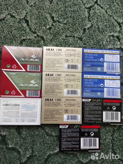 Аудио кассеты новые akai