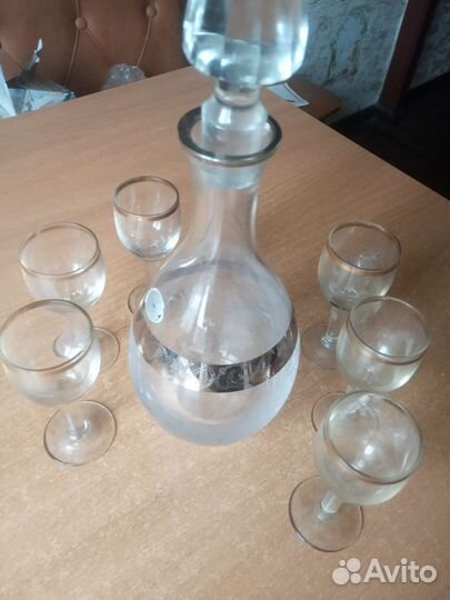 Коньячный набор графин и 6 рюмок