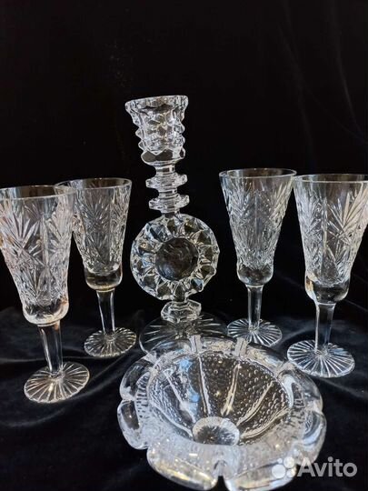 Винтажный хрустальный набор СССР