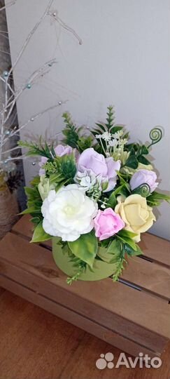 Букет цветов из мыла ручной работы