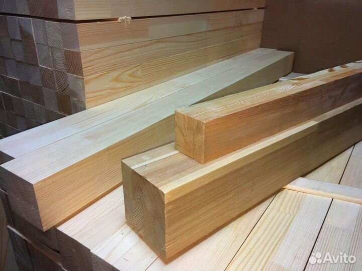Брус для стоительства, лиственница, 100х150мм