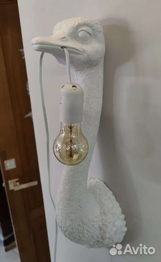 Страус светильник