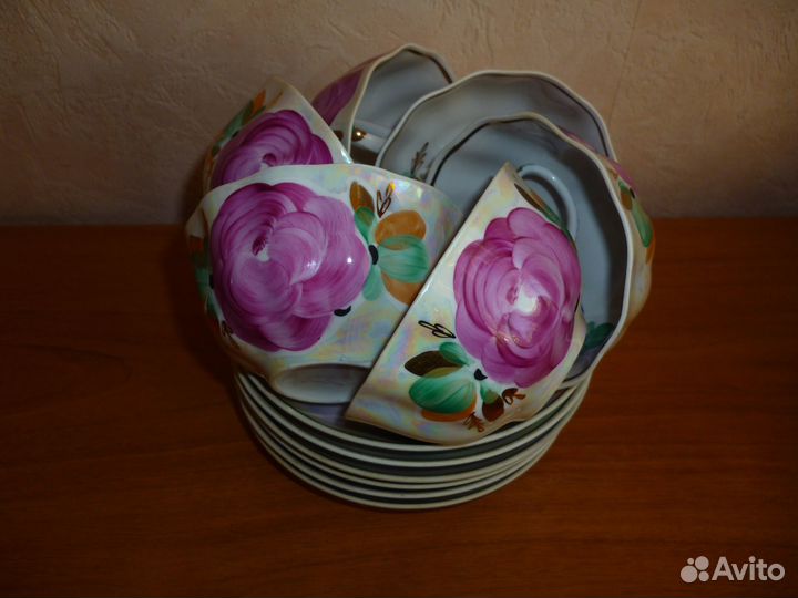 Чайный сервиз фарфоровый 