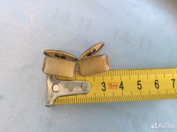 Винтажные запонки с натуральным камнем