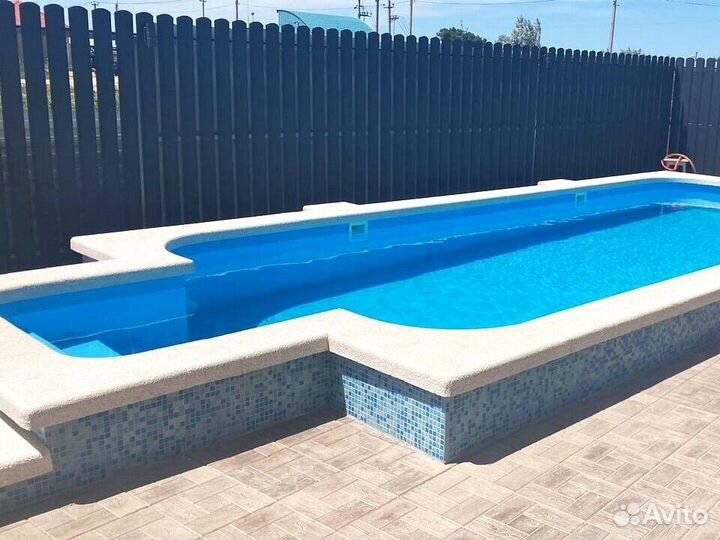 Бассейн 7х3 из полипропилена