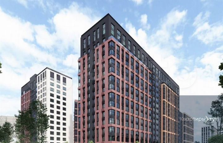 Квартира-студия, 36,6 м², 3/15 эт.