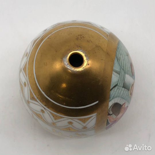 Фарфоровое яйцо с библейским сюжетом, 19 век