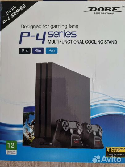 Зарядная станция для геймпадов ps4 с охлаждением