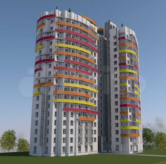 2-к. квартира, 54,3 м², 13/17 эт.