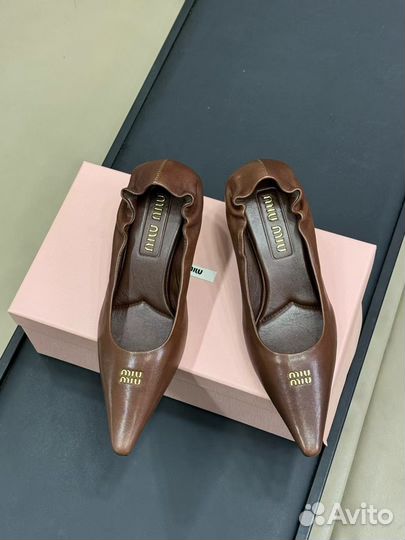 Туфли Alaia из телячьей кожи