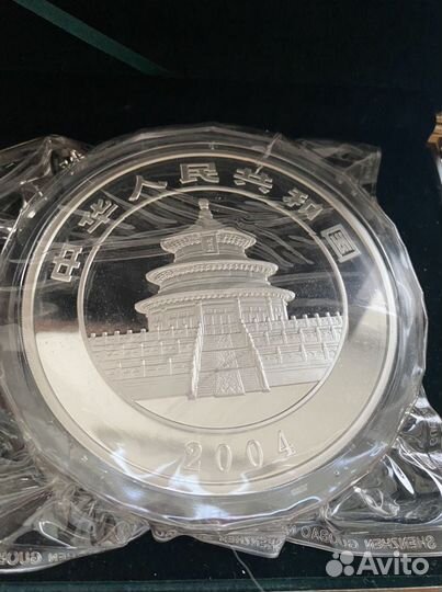 Редкая коллекционная монета Панда серебро 1 кг