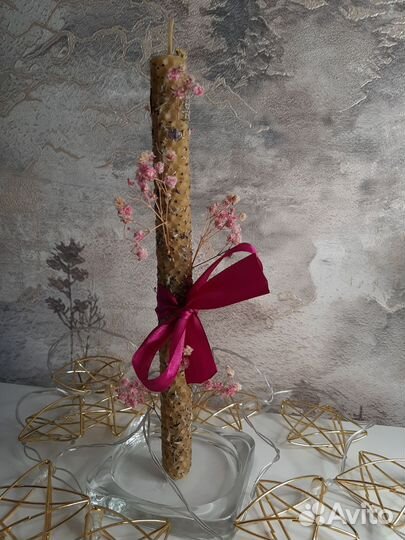 Свечи ручной работы из вощины