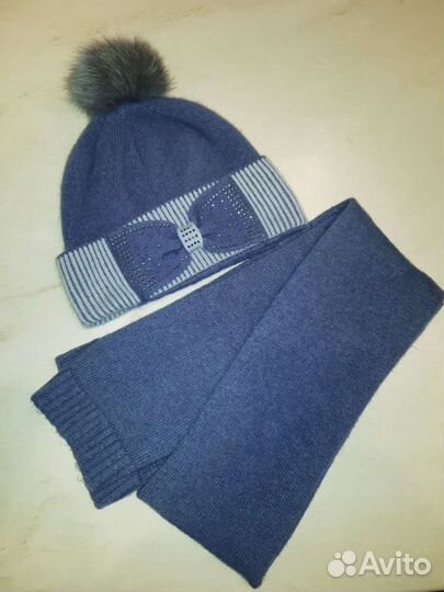 Комплект шапка и шарф