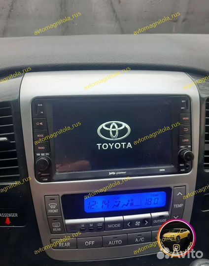 Магнитола Toyota universal с крутилками 1/16GB