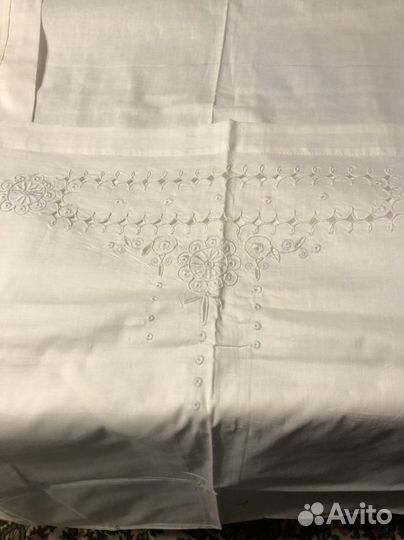 Пододеяльники СССР с вышивкой и ришелье новые
