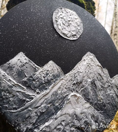 Панно «серебряные горы»