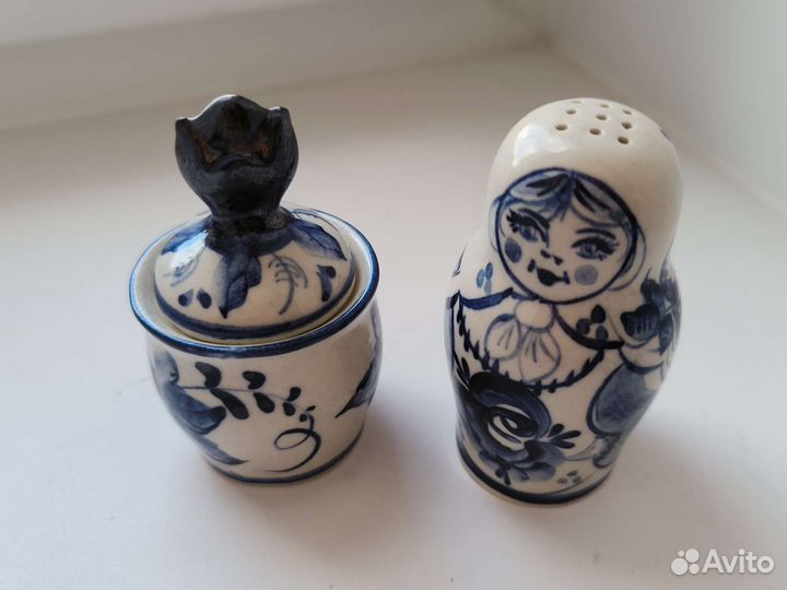 Гжель солонка