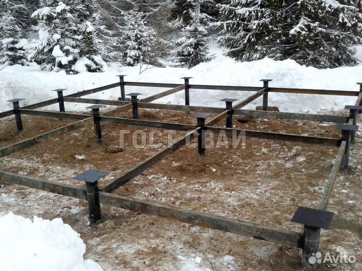 Монтаж винтовых свай с гарантией