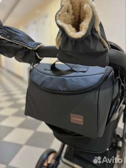 Коляска 3 в 1 эко кожа Luxmom 608 Darex