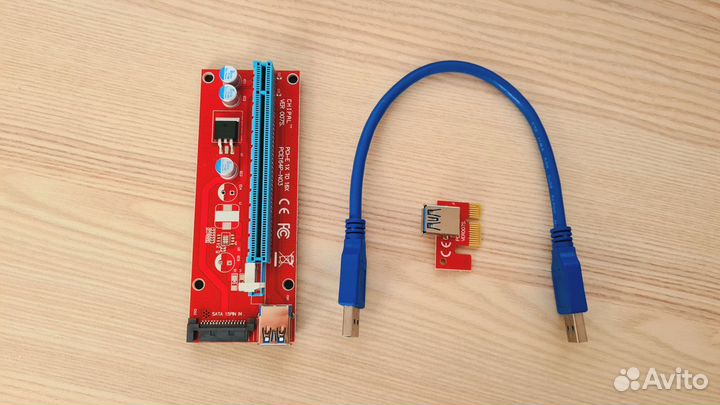 Новый Райзер VER 007s SATA, Кабель USB 30 см