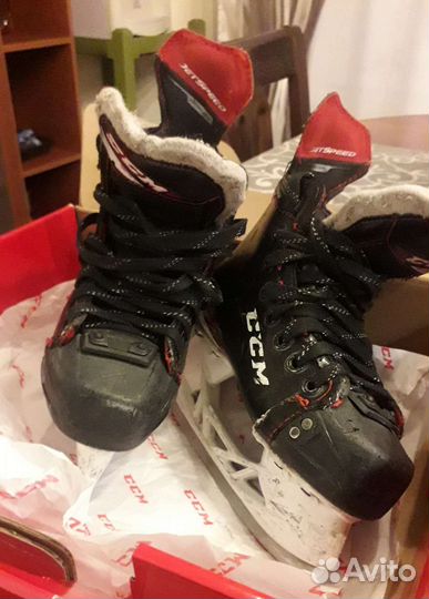 Коньки хоккейные детские ссм FT485 1,5