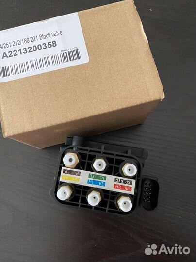 Блок клапанов пневмоподвески Mercedes GL X166