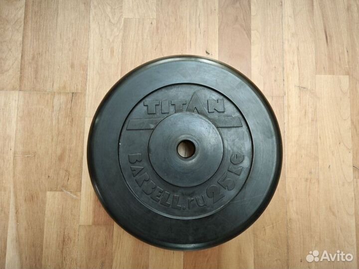 Блины для штанги Titan 25 кг, 31 мм