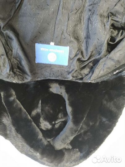 Шуба норковая с капюшоном